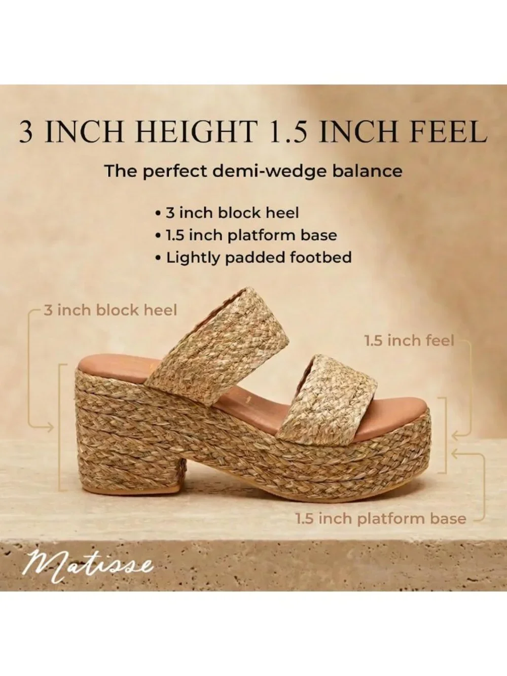 Stylish Women's Off-White Gem Platform Block Sandals - Casual High Heel 3